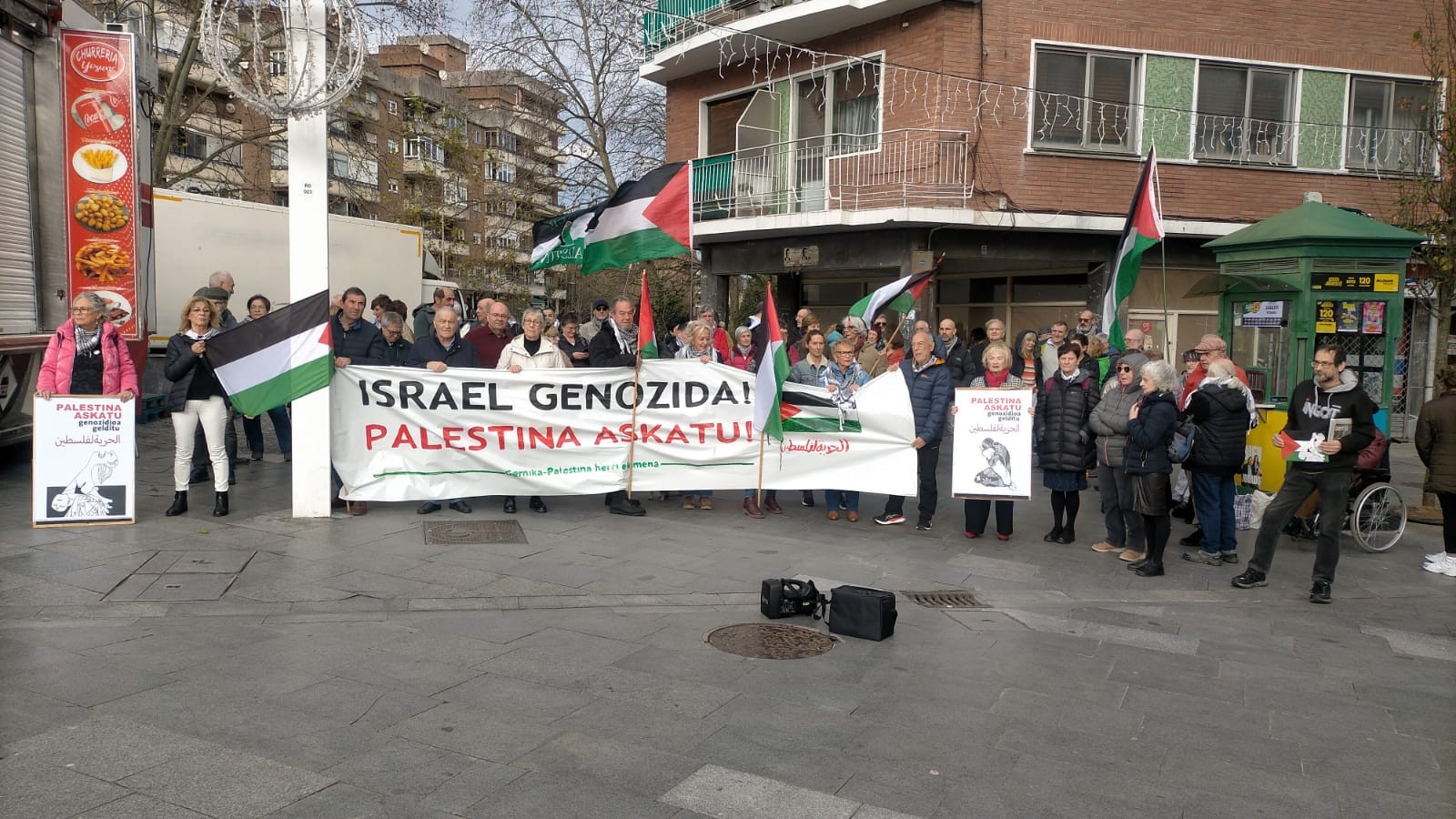 Palestinaren aldeko elkartasunak ez du etenik Getxon