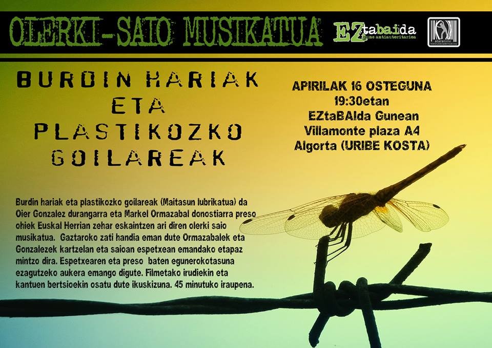 Preso garaietako bizipenak berbagai bihar Algortan