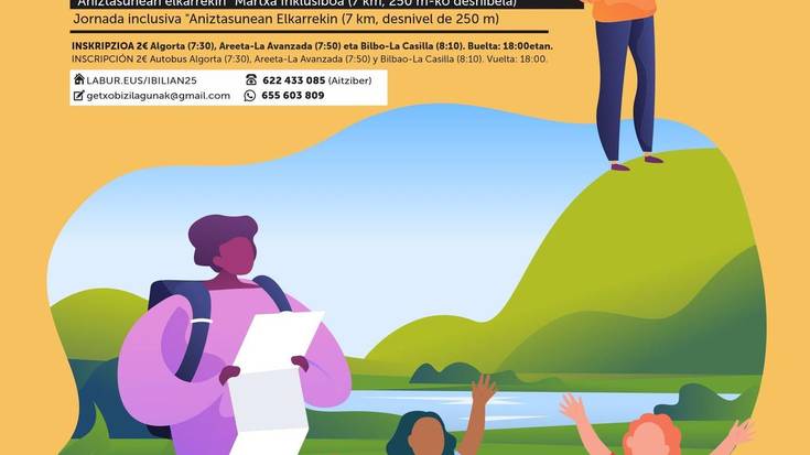 Aniztasunean Elkarrekin jardunaldi inklusibora joateko autobusa antolatu du Bizilagunak Getxo ekimenak