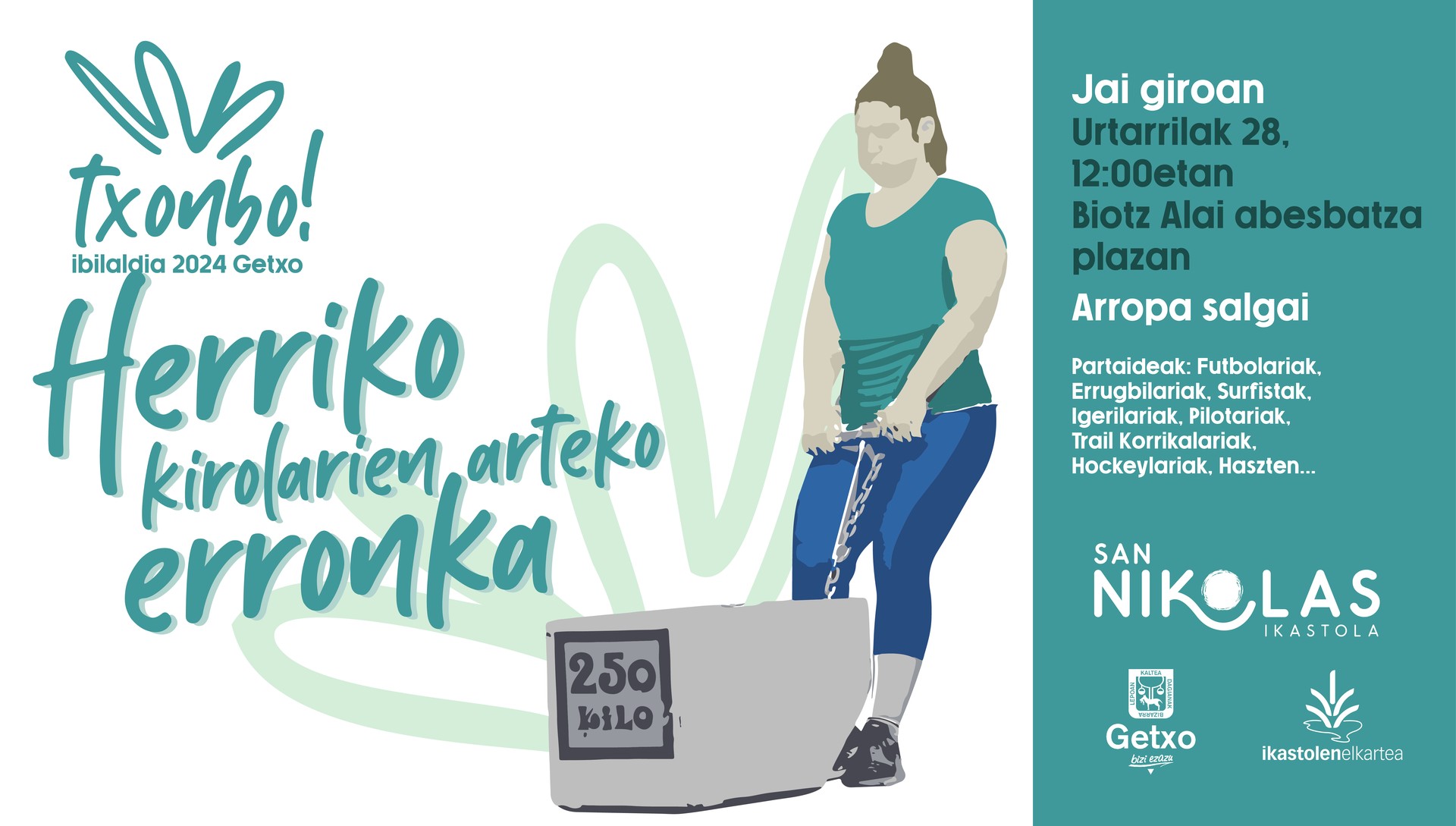 Herriko kirolarien arteko erronka egingo dute urtarrilaren 28an Algortan