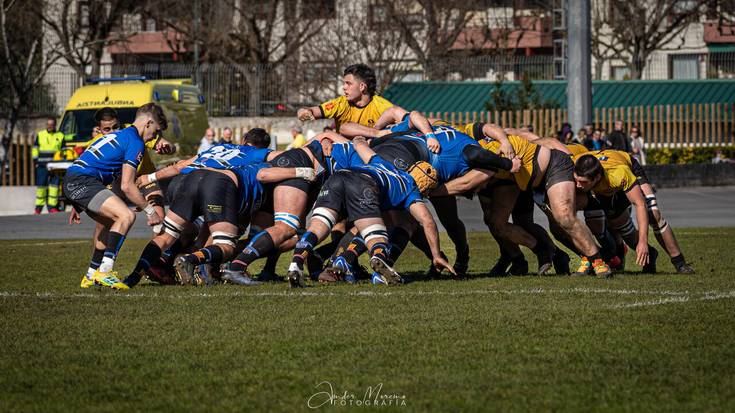 Getxo Rugby taldeari igotzeko aukerak murriztu zaizkio Sant Cugaten aurka galdu ostean