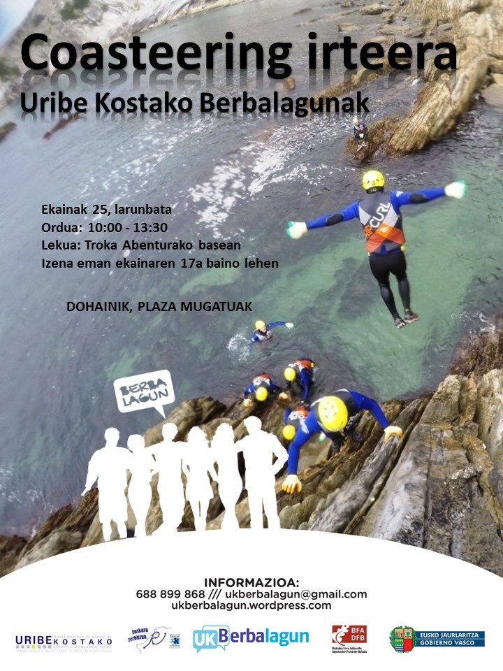 Coasteering irteera.