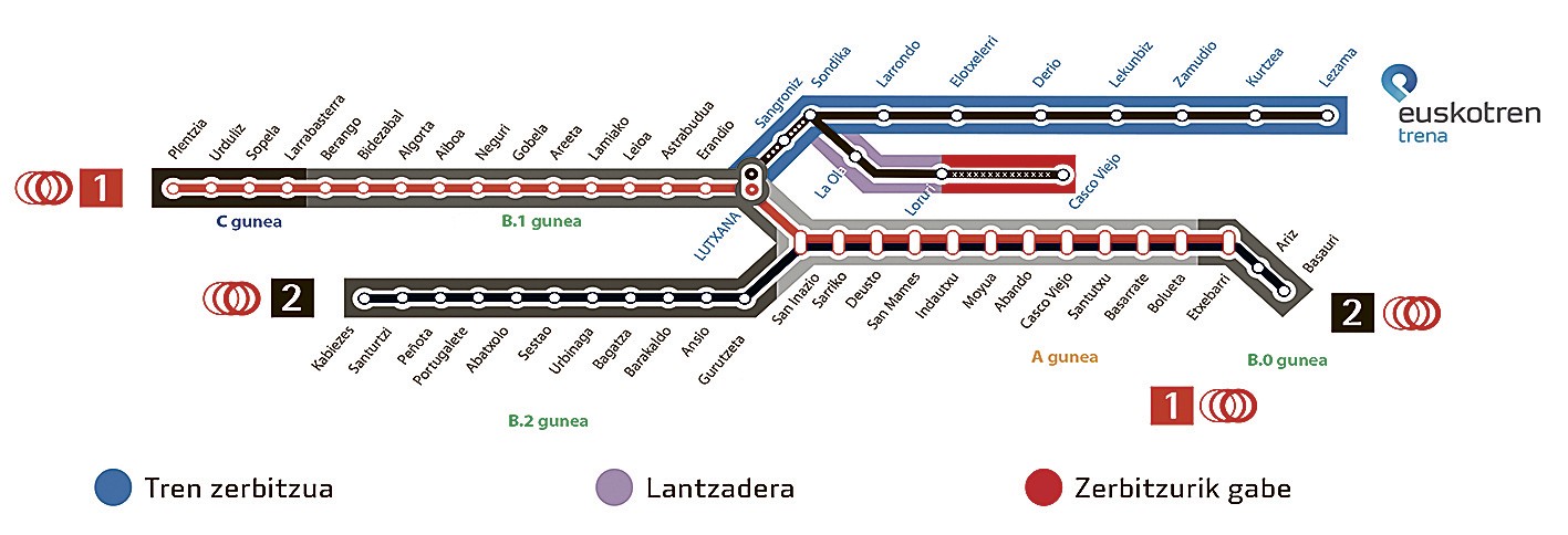 Astelehenean eta martitzenean Lutxanako geltokiaz informazioa emango dute