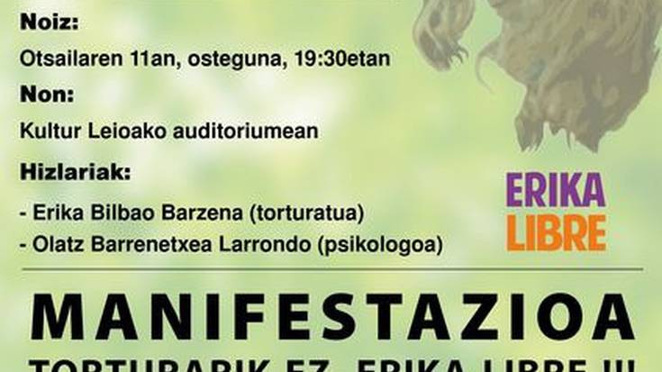 Torturari buruzko dokumentalaren aurkezpena eta berbaldia