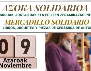 Zaurgarritasun-egoeran daudenak ardatz Getxoko azoka solidarioan