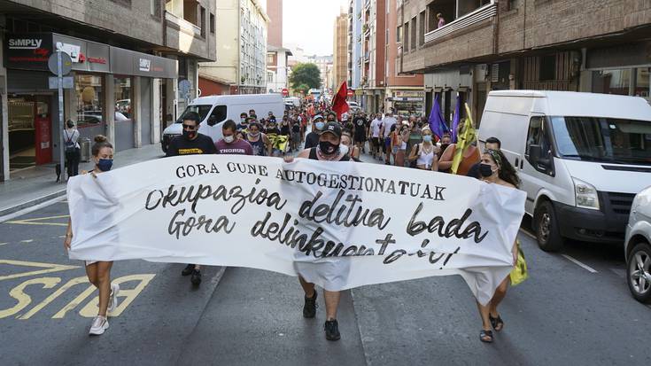 Okupazioaren aldeko manifestazioa egingo dute zapatuan Algortan
