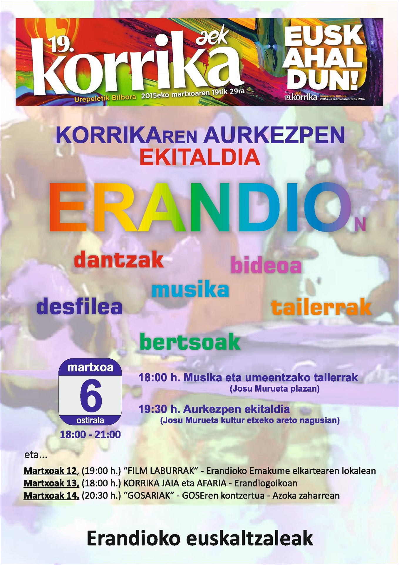 Bihar Korrika aurkezpena Astrabuduan