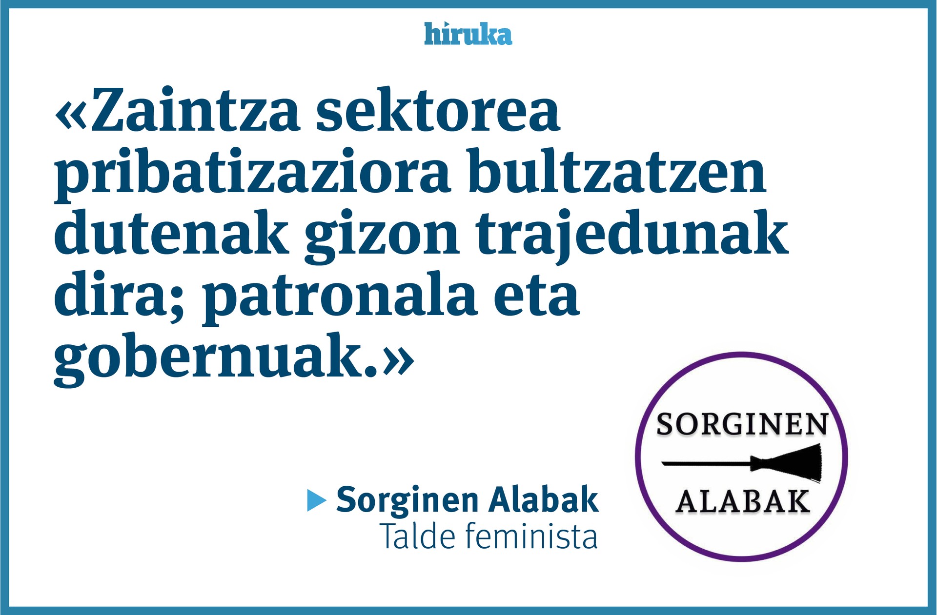 Zaintzeko borrokatu