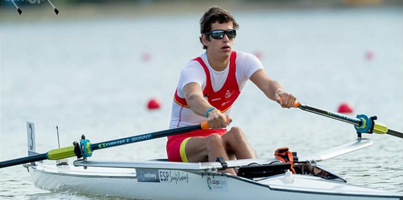 Jorge Pineda getxoztarrak irabazi du skiff PRM1X-eko lasterketa, Espainiako Arraun Egokitu Txapelketan 
