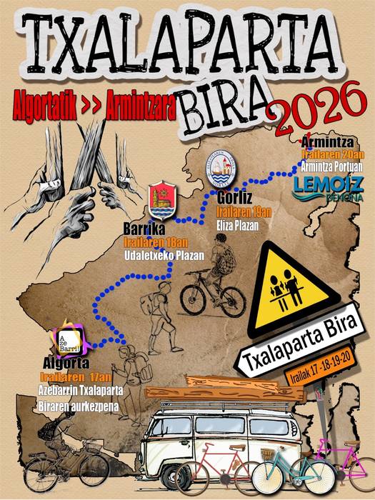 Irailaren 17an hasiko da aurtengo Txalaparta Bira