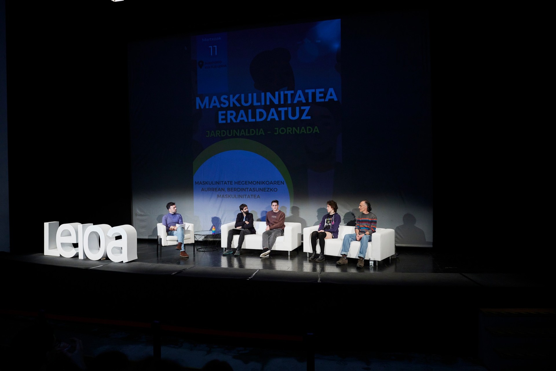 Leioako ikastetxeetako DBHko 4. mailako ikasleek maskulinitate-ereduei buruzko gogoeta egin dute