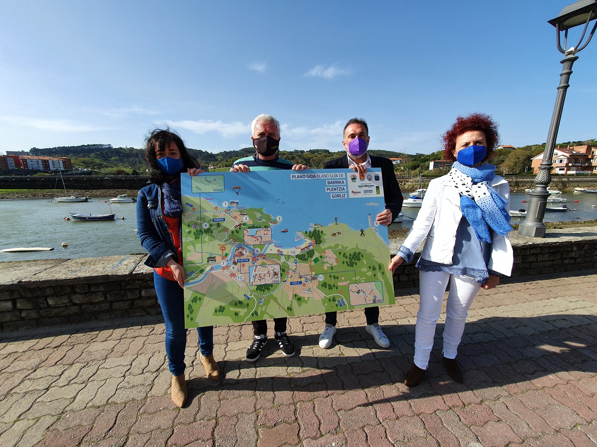 Barrika, Gorliz eta Plentziako mapa turistiko bateratua aurkeztu dute