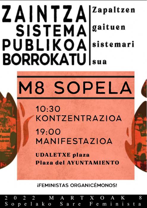 Manifestazioa: "Zapaltzen gaituen sistemari sua"