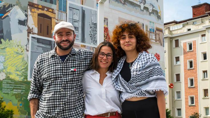 Getxoko ondarea erakusten duen "Auzotarren mosaikoa" mural artistikoa aurkeztu dute