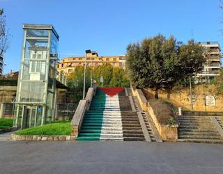 Getxoko Udalak EH Bildu zigortu du Palestinari elkartasuna adierazteko mural bat egiteagatik