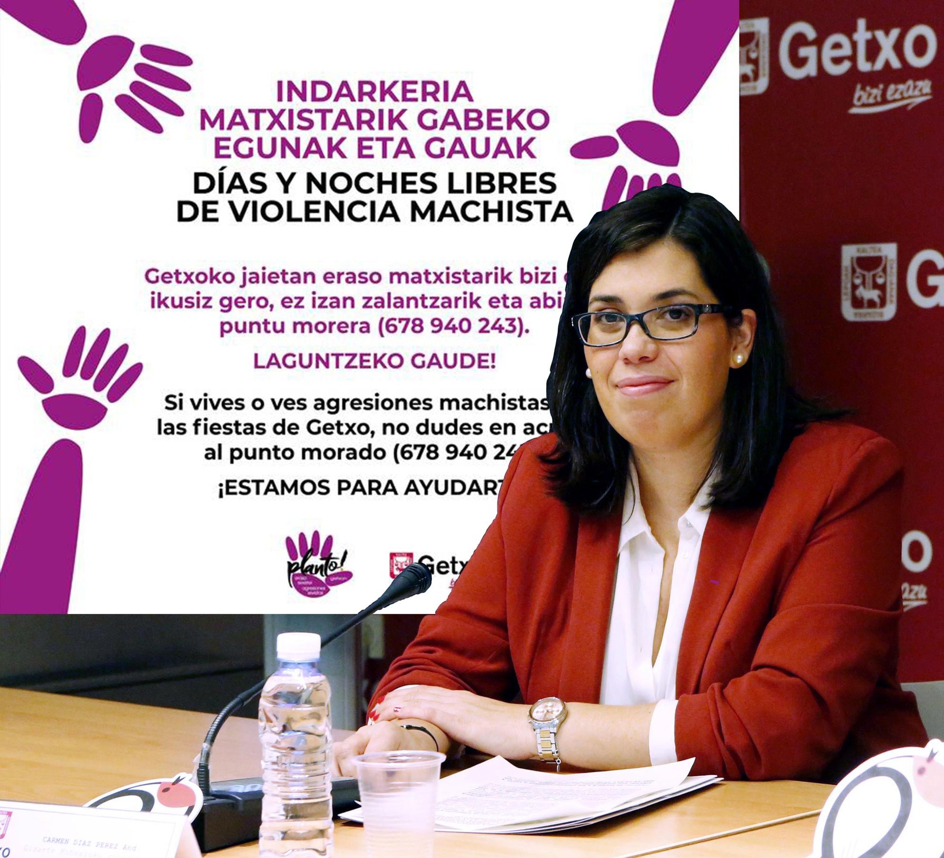 Carmen Diaz, Gizarte Kohesioko zinegotzia: "Berdintasunezko Getxo bat eraikitzea, indarkeria matxistarik gabea, guztion ardura da"