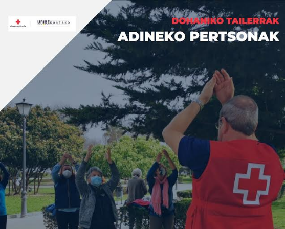 Adinekoentzako jarduerak antolatu ditu Gurutze Gorriak ekainerako