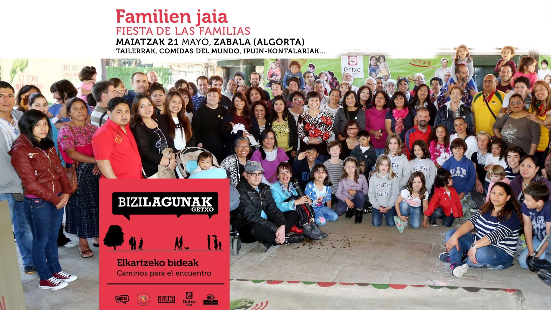 Bizilagunak familien jaia izango da zapatuan Zabala ikastetxean