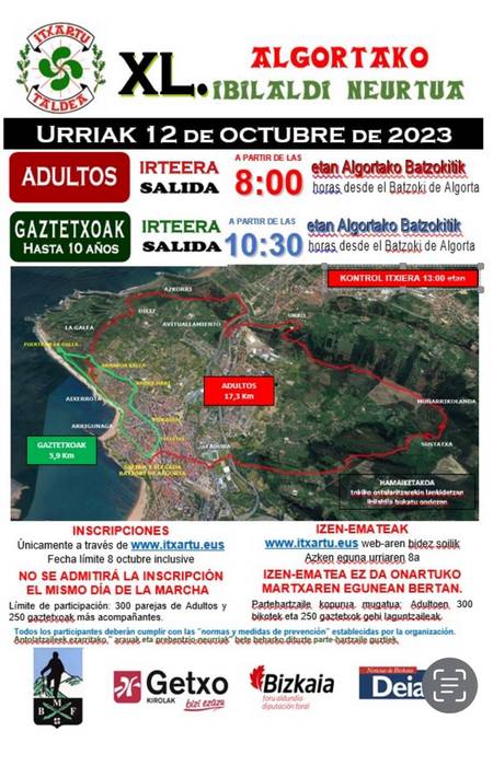 Algortako XL. Ibilaldi Neurtua