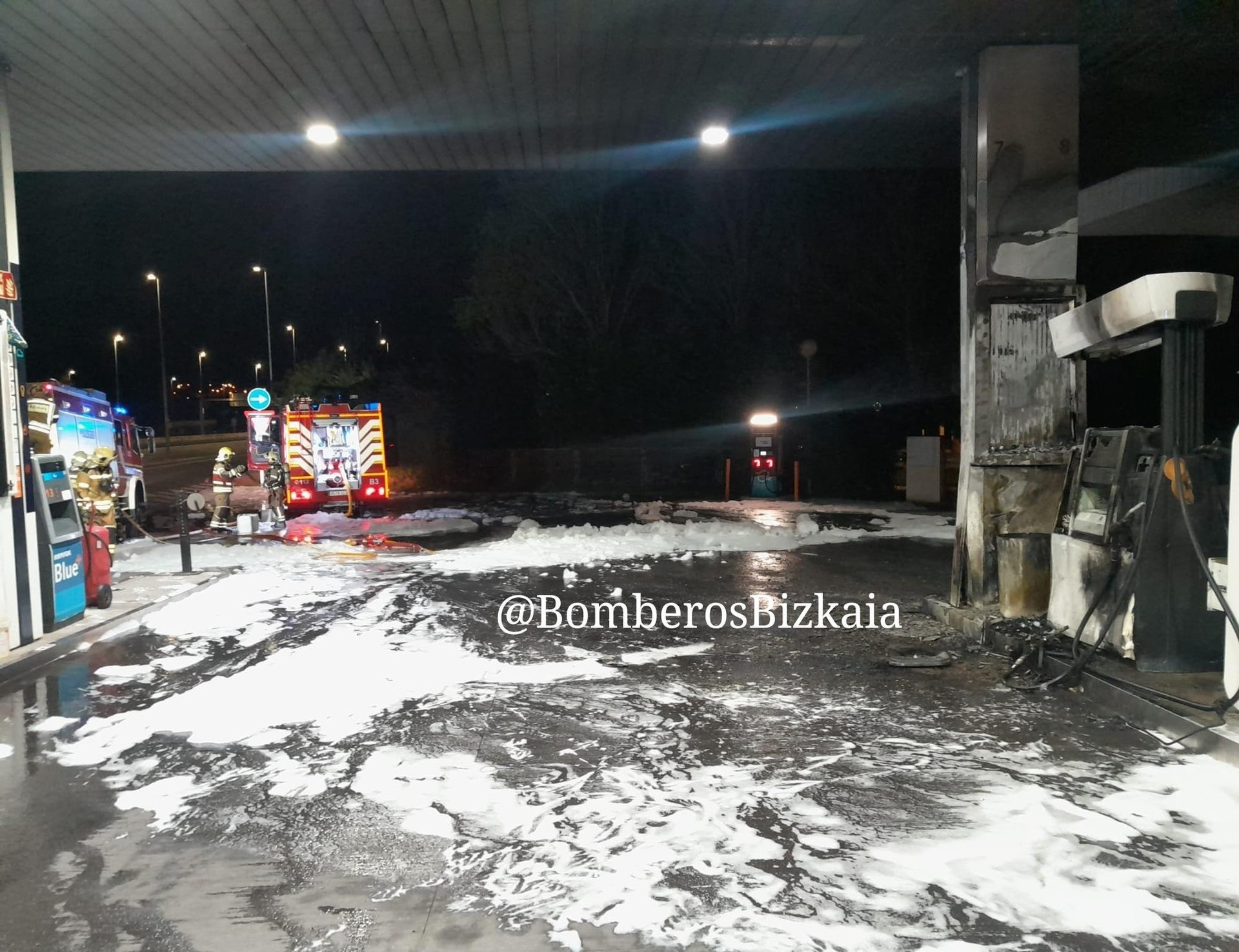 Gaur goizaldean sute bat izan da Avanzadako gasolindegian