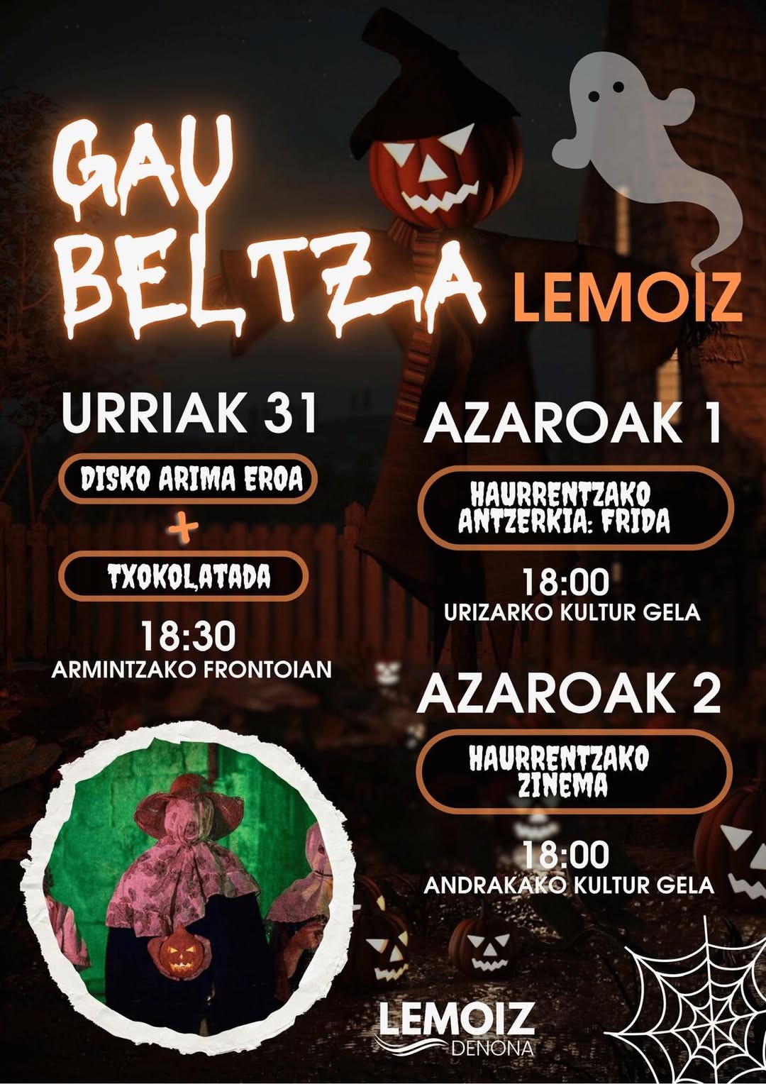 Lemoizek Gau Beltzaren edizio berri bat ospatuko du urriaren 31tik azaroaren 2ra