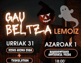 Lemoizek Gau Beltzaren edizio berri bat ospatuko du urriaren 31tik azaroaren 2ra