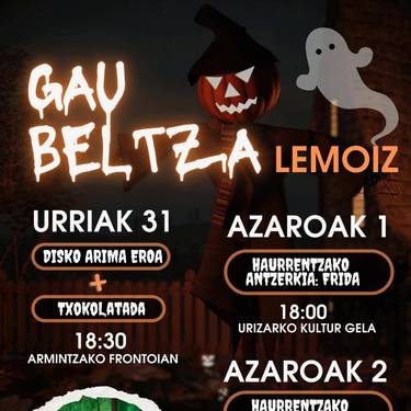 Lemoizek Gau Beltzaren edizio berri bat ospatuko du urriaren 31tik azaroaren 2ra