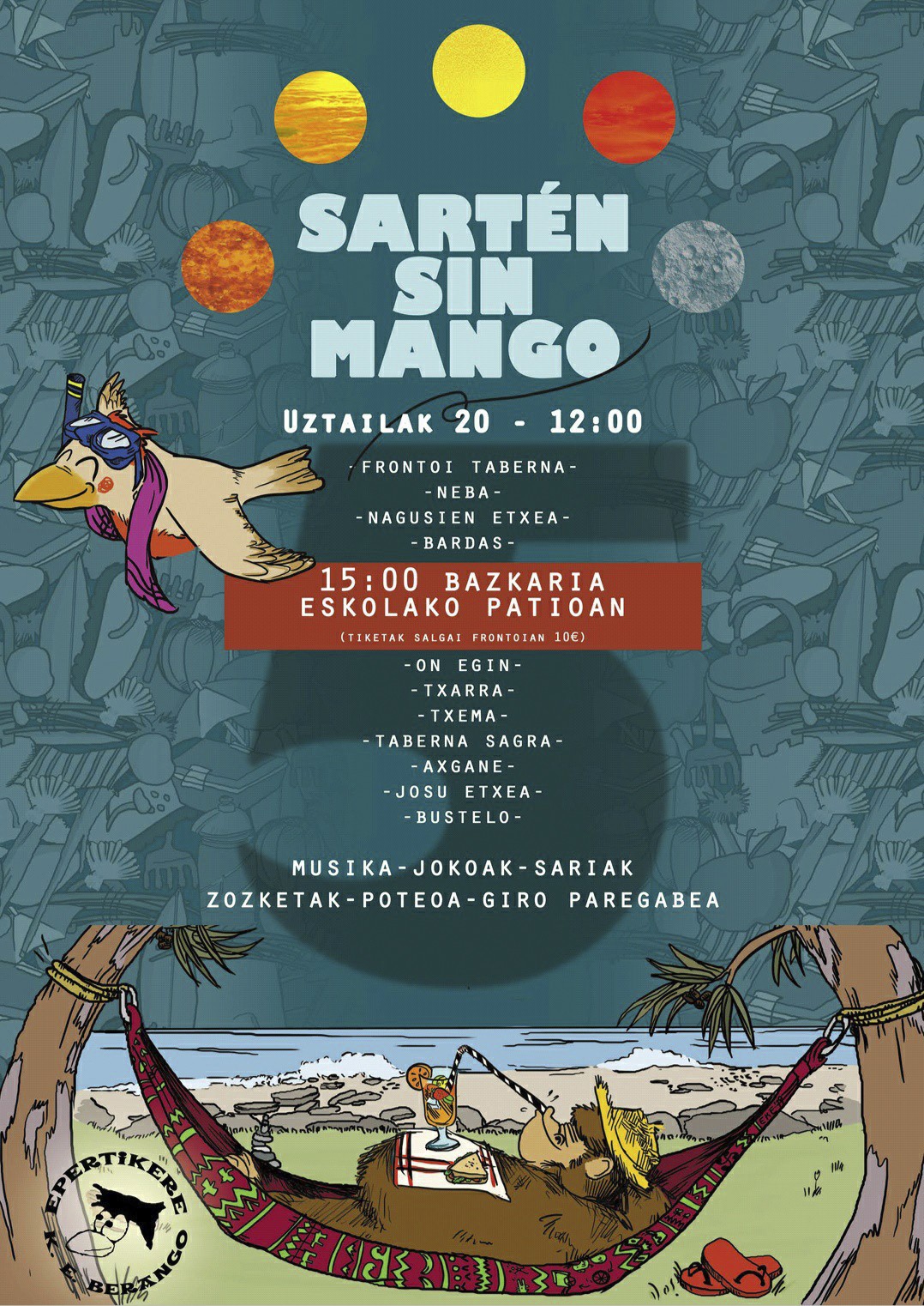 Sartén Sin Mango eguna egingo dute Berangon bosgarren aldiz