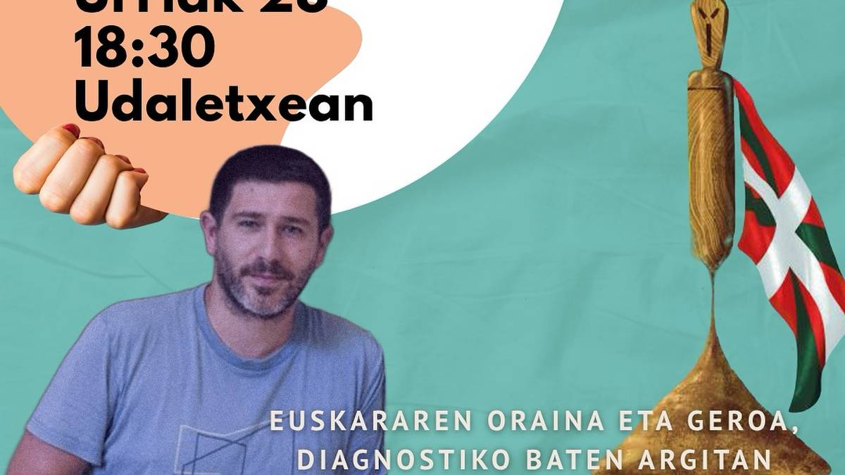 Euskal Herriaren egoera soziolinguistikoa aztertzen duen liburua aurkeztuko du bihar Garikoitz Goikoetxeak Plentzian