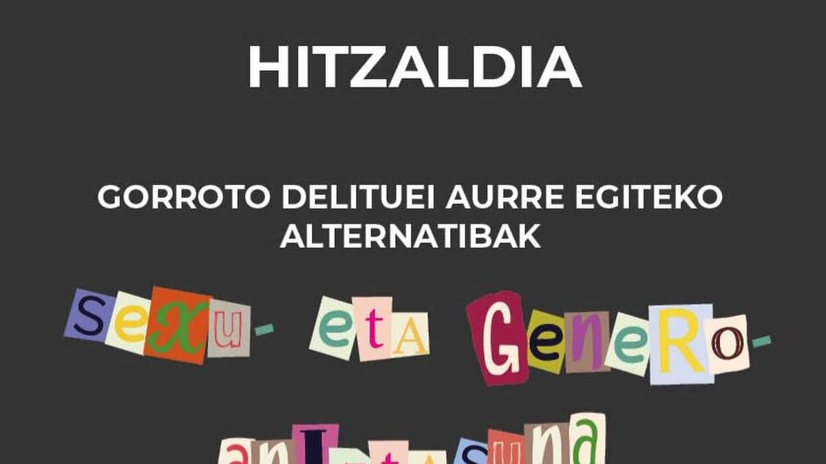 Maiatzaren 21ean, sexu- eta genero-aniztasuna inguruko hitzaldia egingo dute Gorlizko Udal Bartzar Aretoan