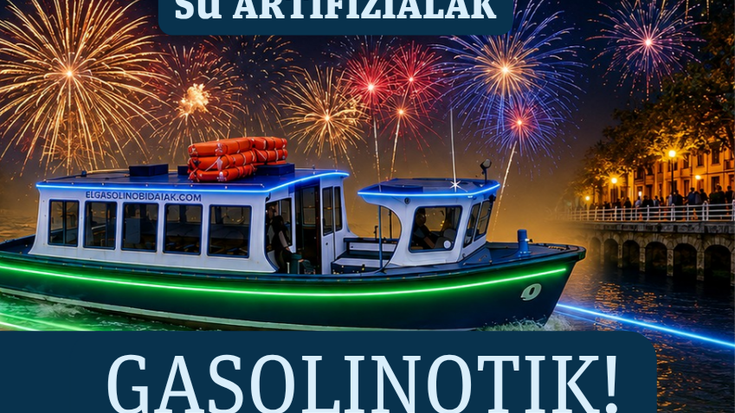 Gasolinoan Bilboko su artifizialak ikusteko plazak zozkatuko dugu!