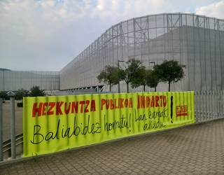 Hezkuntza publikoa indartzea eskatzeko, mobilizazioa egingo du LAB sindikatuak eguenean Fadura LHII ikastetxean