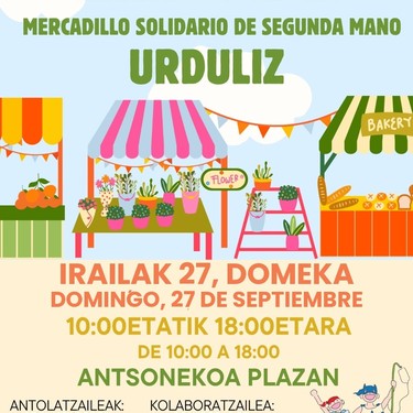 Bigarren eskuko elkartasun azoka egingo dute Urdulizen