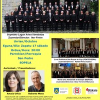 Sopelako III. Abesbatzen Emanaldia ospatuko dute urriaren 17an