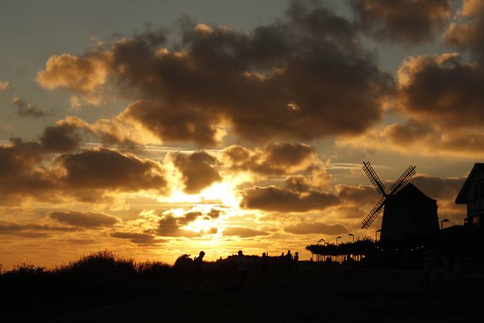 Ilunabarra aixerrotan 