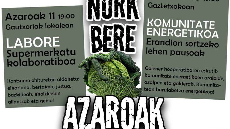 Kontsumoari buruzko hitzaldi sorta antolatu du Gautxoriak kultur elkarteak azaroan