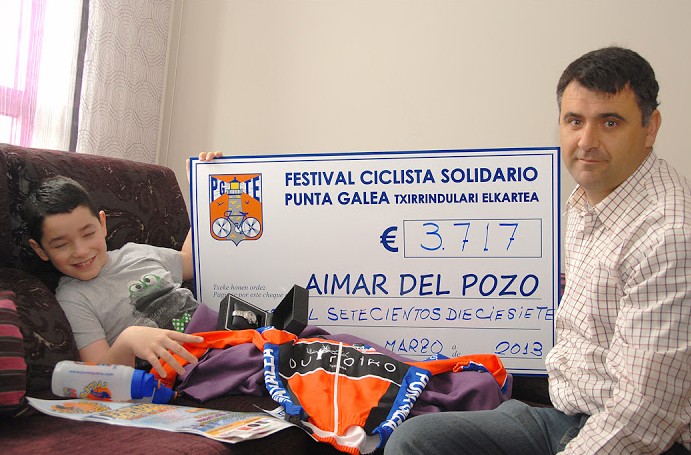 Aimar del Pozo ume sopeloztarraren aldeko mendi-bizikleta ibilaldia egingo dute Bakion
