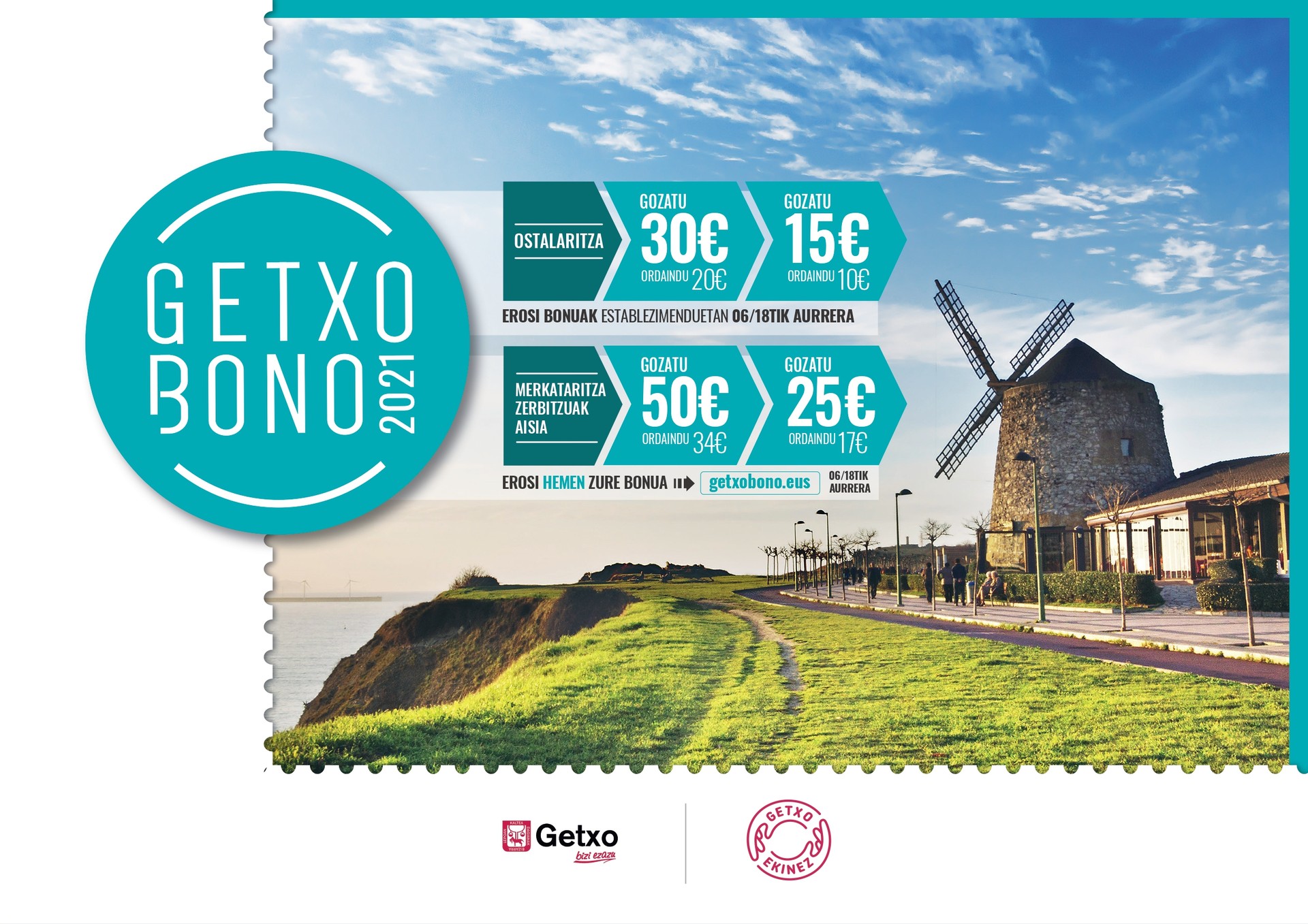 Getxo Bono kanpaina berria martxan jarriko dute bihartik aurrera