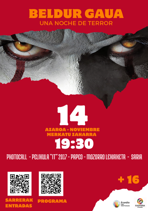 Tartanga LHIIko ikasleek "Beldur Gaua" antolatuko dute azaroaren 14an, Merkatu Zaharrean