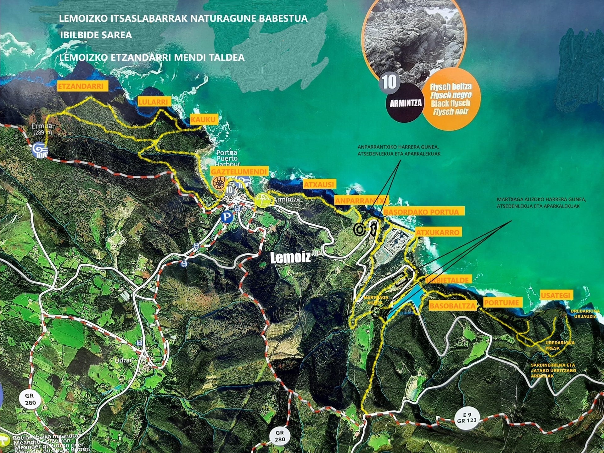"Lemoizko itsaslabarrak naturagune babestua, orain da garaia" proposamena aurkeztuko du Etzandarri taldeak Eusko Legebiltzarrean