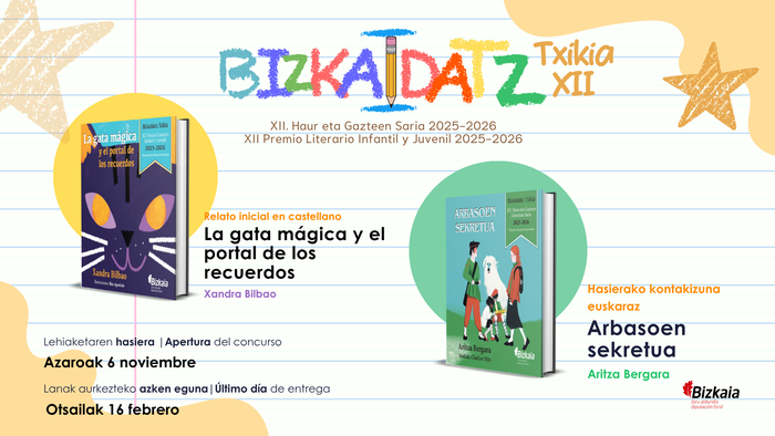 BizkaIdatz Txikia XII. Haur eta Gazteen Literatura Saria