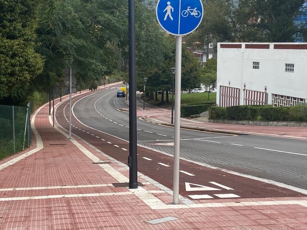 Gorlizko 310 metroko bidegorriko obrak hasi dituzte gaur