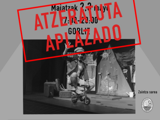 Plazatik Balkoira ikuskizuna atzeratu dute