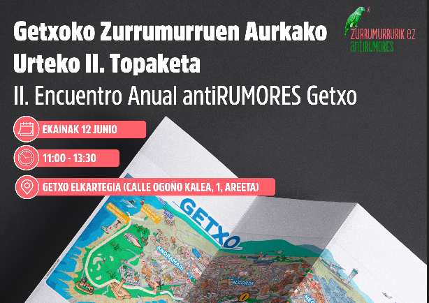 Zurrumurruen aurka egiteko estrategia berriak bilatzeko topaketa egingo dute ekainaren 12an Getxon