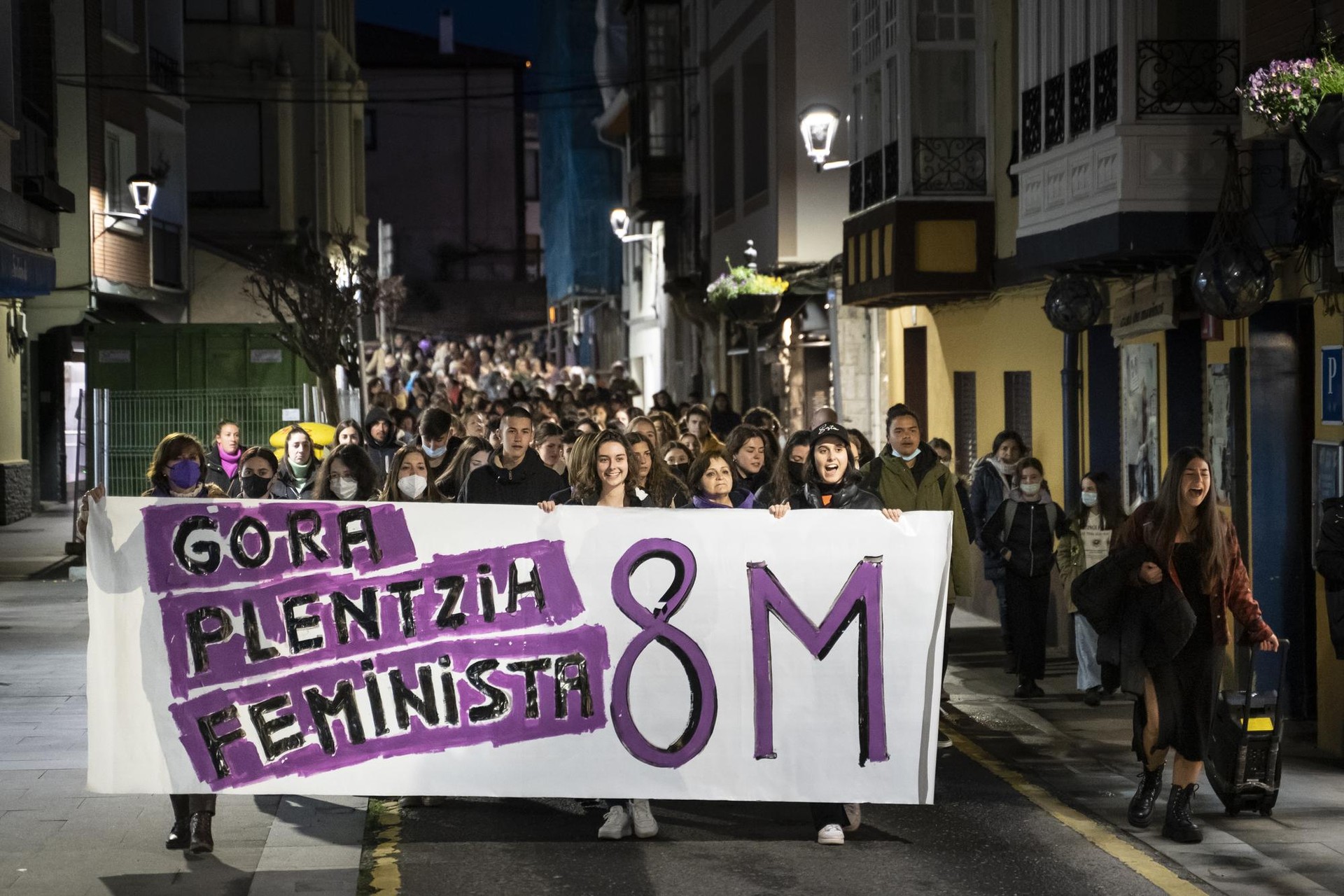 Gorlizen eta Plentzian deialdi bateratua egin dute martxoaren 8ko manifestaziorako