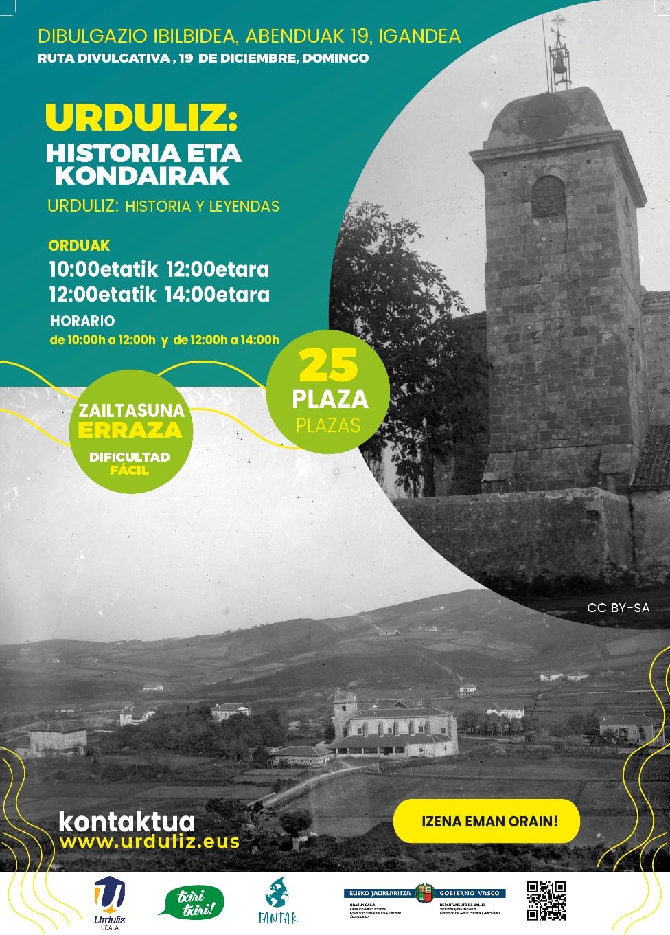 Urdulizko historia eta kondairak izango dira Txiri-Txiri ibilbidearen hurrengo gaia