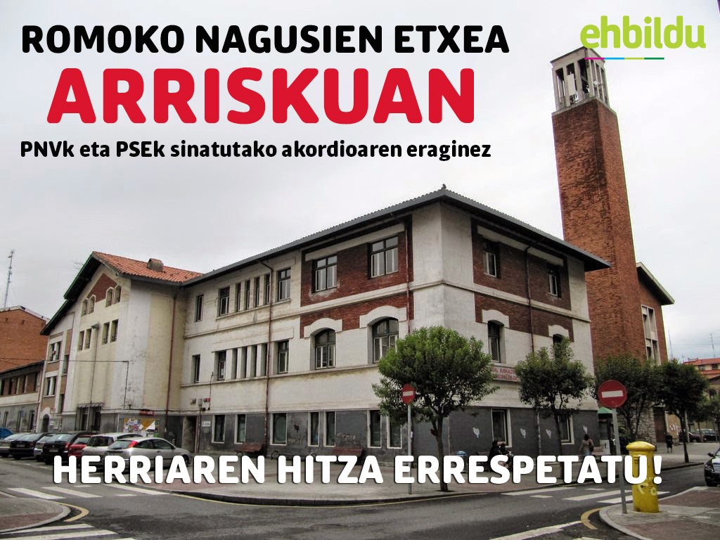 EAJ eta PSEren arteko gobernu-akordioak arriskuan utzi du Romoko Nagusien Etxea