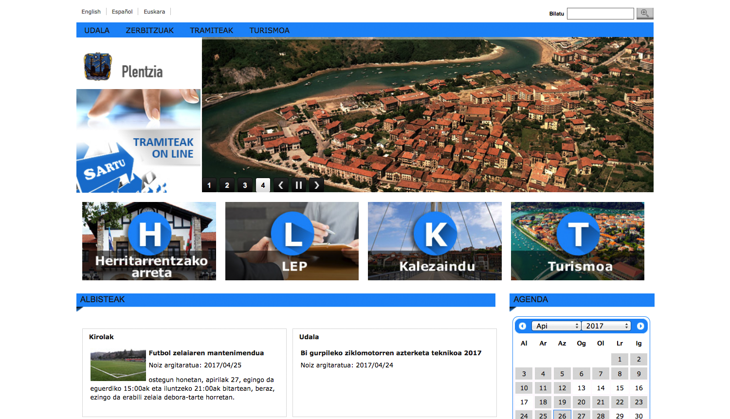 Plentziako Udalak bere webgunea berritu du
