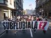 Subflubiala EZ! plataformak Bilbora eraman du tunelaren aurkako protesta