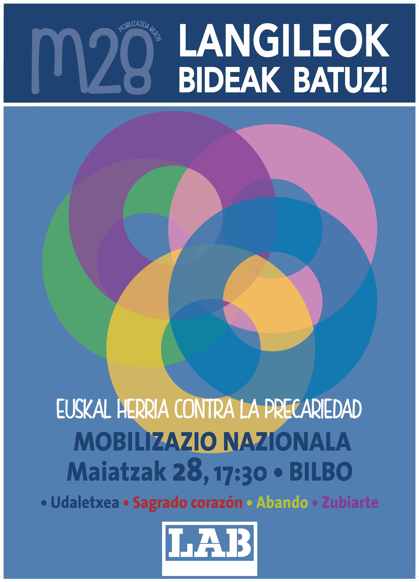 Langileok bideak batuz! Maiatzaren 28an Bilbon dugu hitzordua 